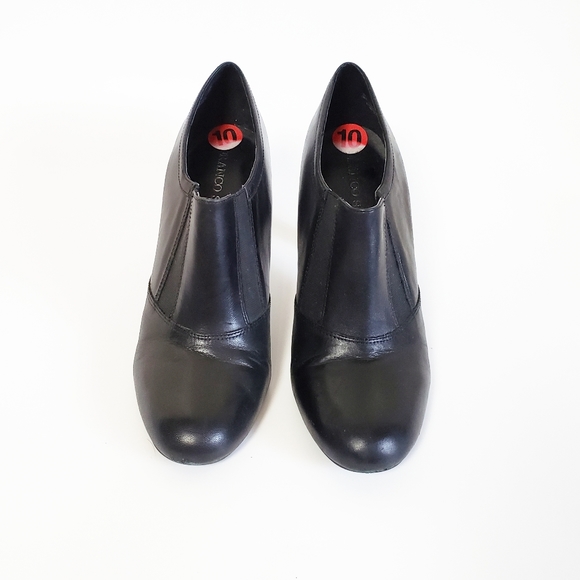 FRANCO SARTO Black Leather Round Toe Pumps Size 10 - Picture 3 of 5